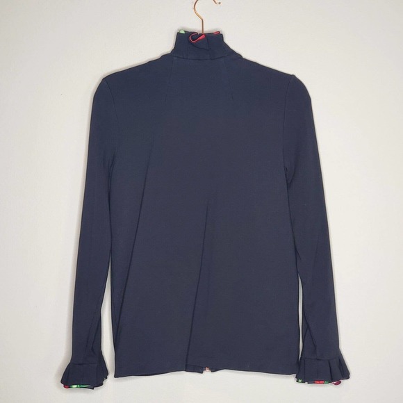 Soft Surroundings Philomena Ruffle Jacket Black Floral size XS - Picture 8 of 11